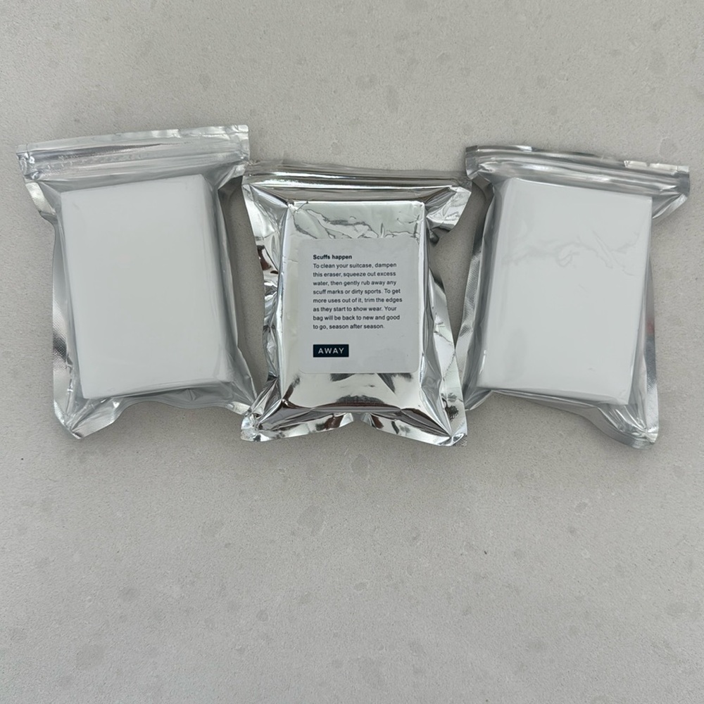 3 away magic erasers for scuffs